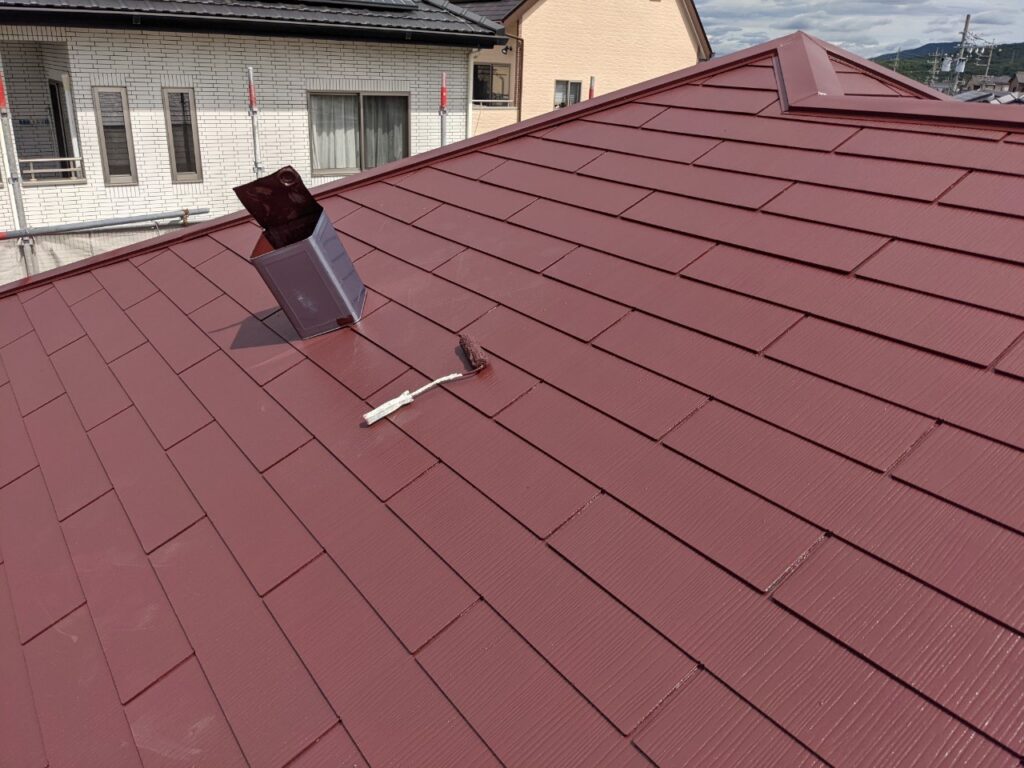 屋根上塗り施工