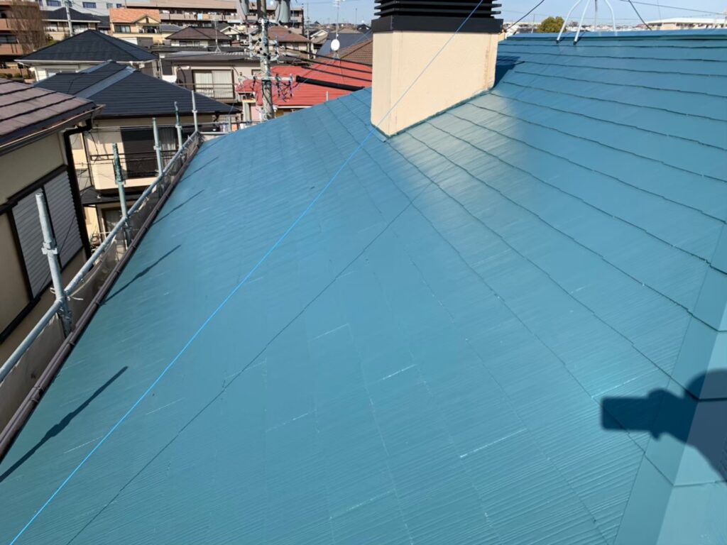 屋根上塗り　施工完了